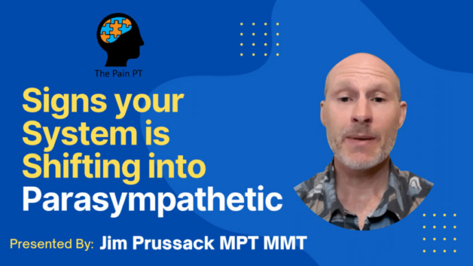 Signs your system is shifting into parasympathetic