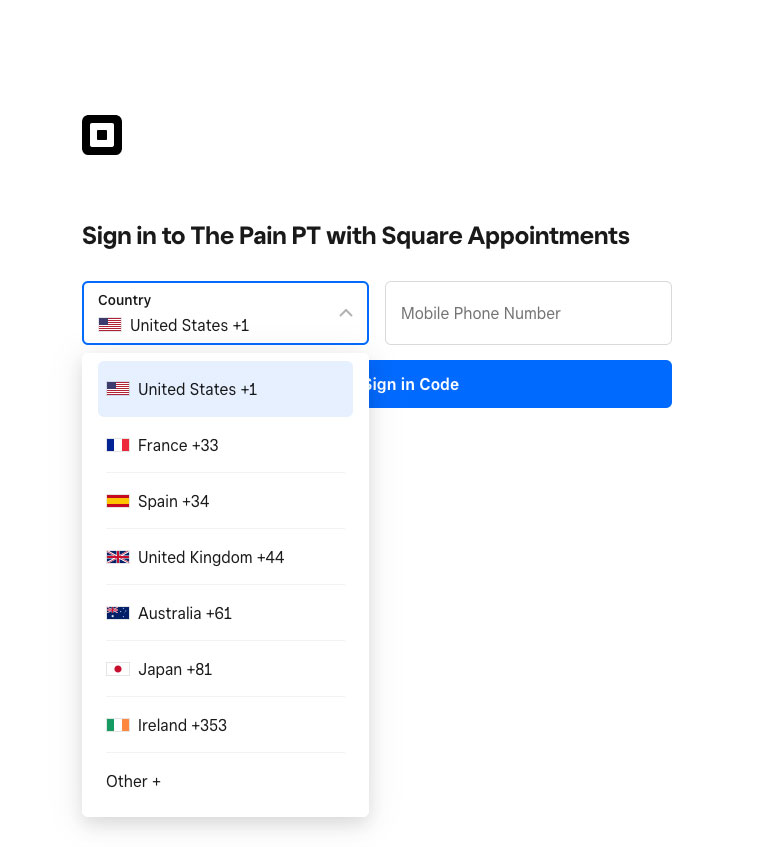login enter phone number