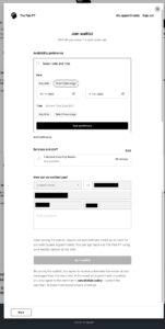 Support waitlist fill out the form